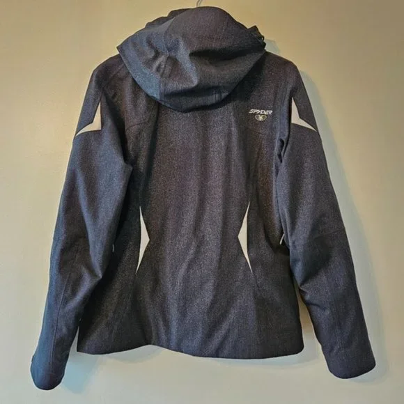 Spyder Women's Fall Winter Jacket Coat Hoodie Black Size 12. - Picture 15 of 16